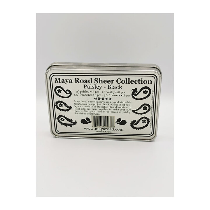 MR Sheer Collection - Paisley Black