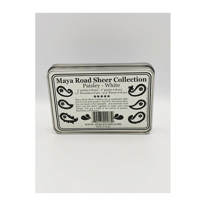 MR Sheer Collection - Paisley White