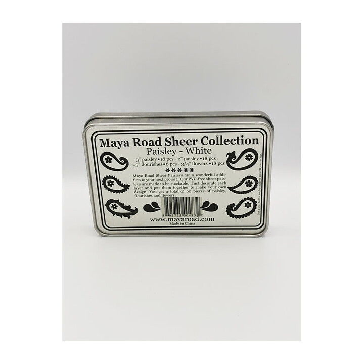 MR Sheer Collection - Paisley White
