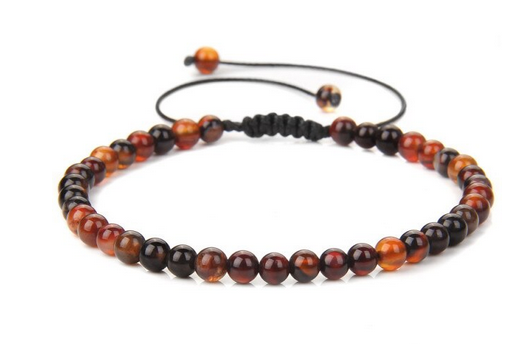 Karneol  Mix Armband  - 4mm Pärlor