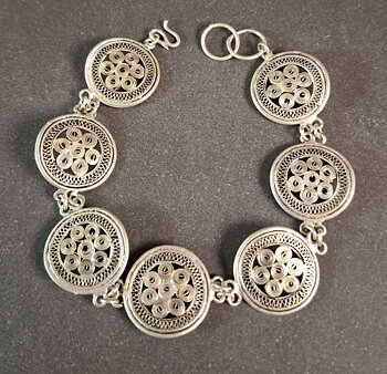 Lao Artisan Armband i Silver