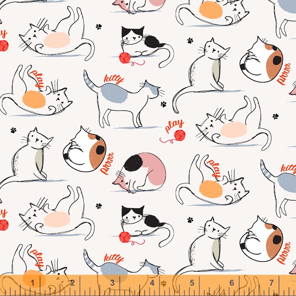 Mod Cats  60 x 110 cm