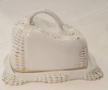 Cheese dome with platter 1800s