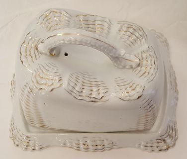 Cheese dome with platter 1800s - 2