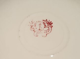 Fasan red tea saucer - 2