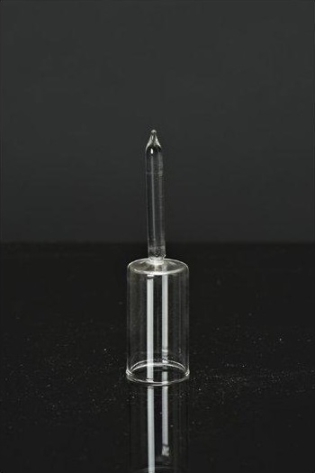 Candle holder - Crown candle - Glass - 10.5 cm - 2