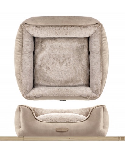 Milk & Pepper Lagom Beige Rectangular Furry Sofa