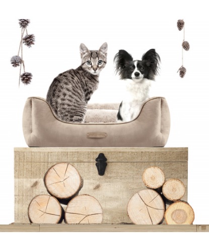 Milk & Pepper Lagom Beige Rectangular Furry Sofa - 2