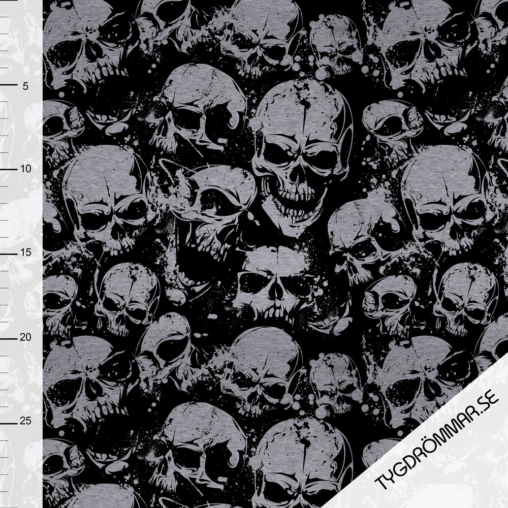 GRAY MELANGE  - SKULL