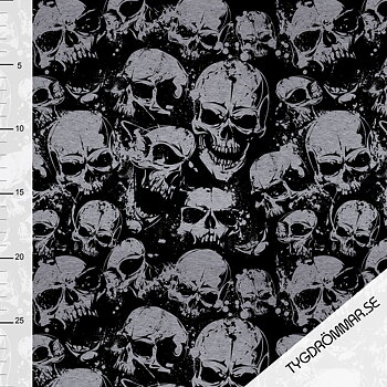 GRAY MELANGE  - SKULL