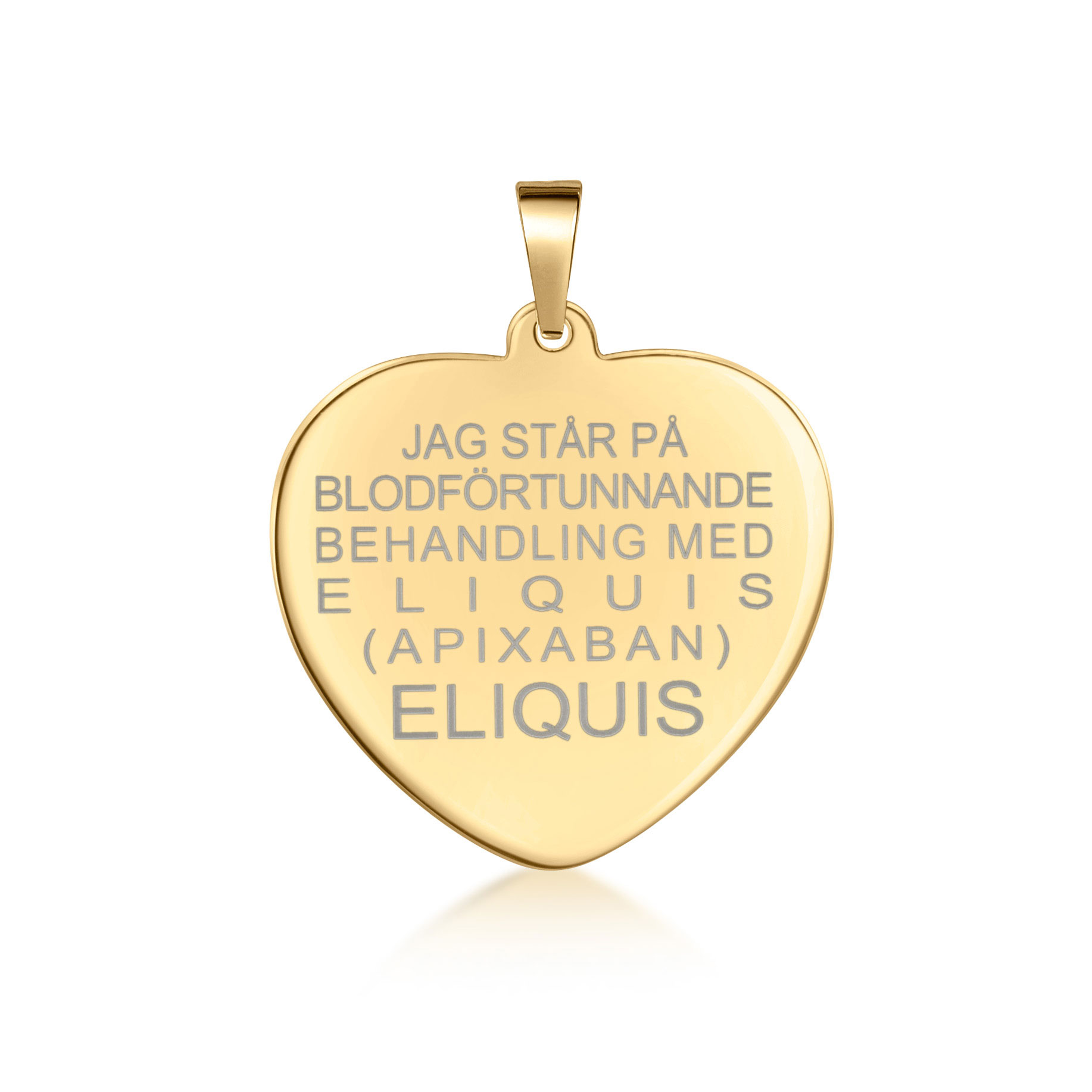 Eliquis Heart Gold 18k Suuri 26*26*0,5 - 3