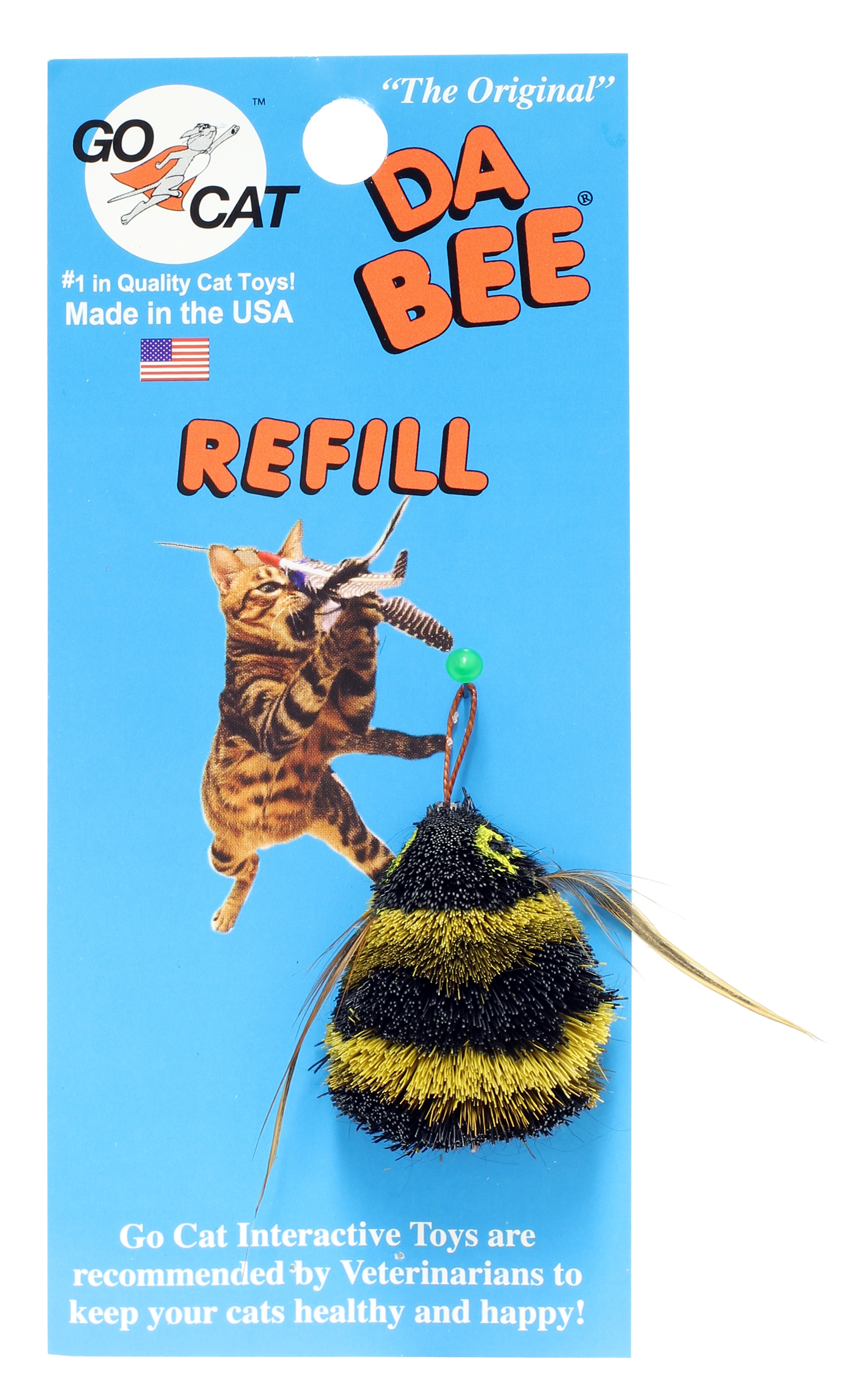 Go Cat Da Bee Refill Cat Toy - PETSTER