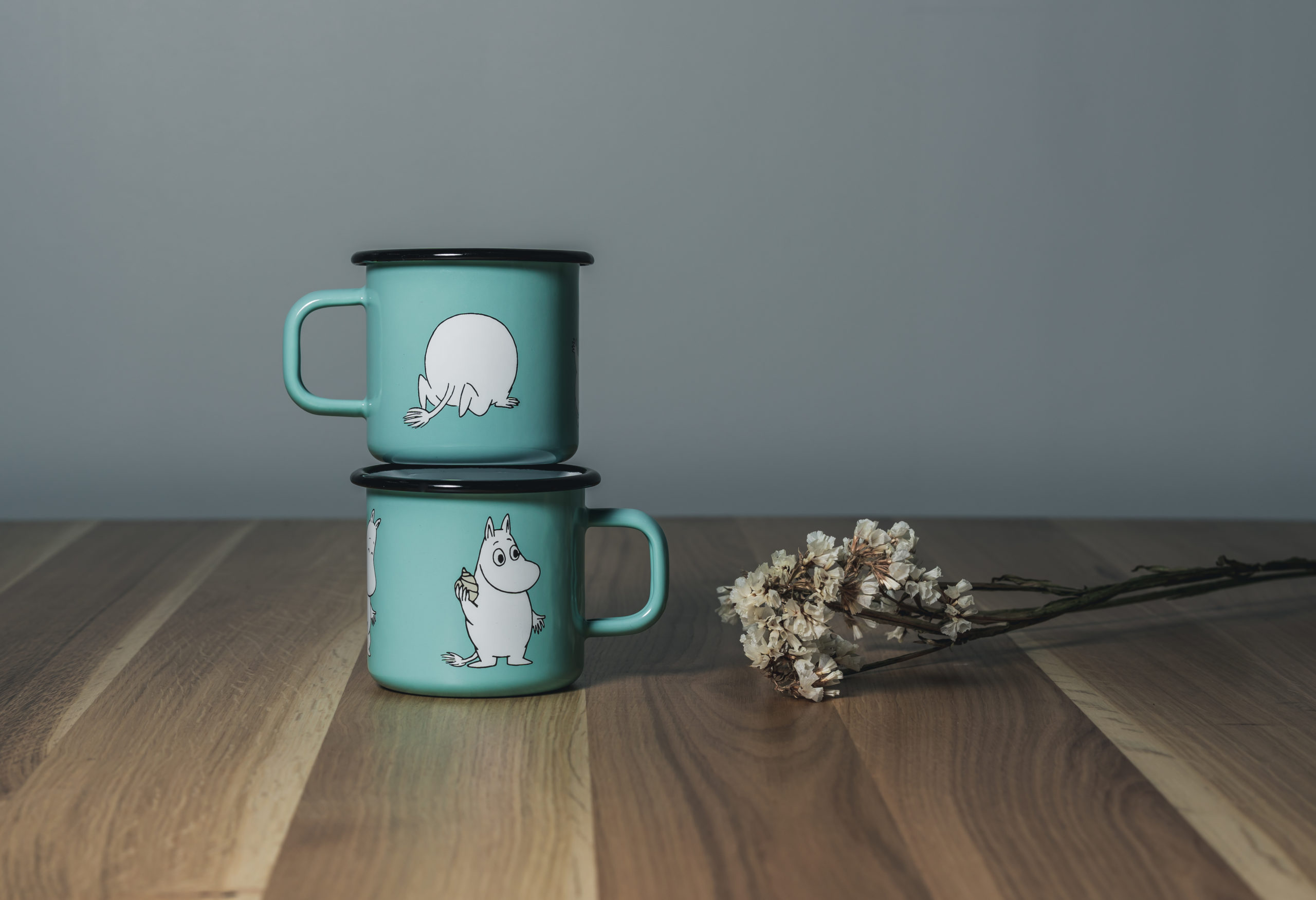 Moomin Enamel Mug 3,7 dl - Moomin Mint - 4