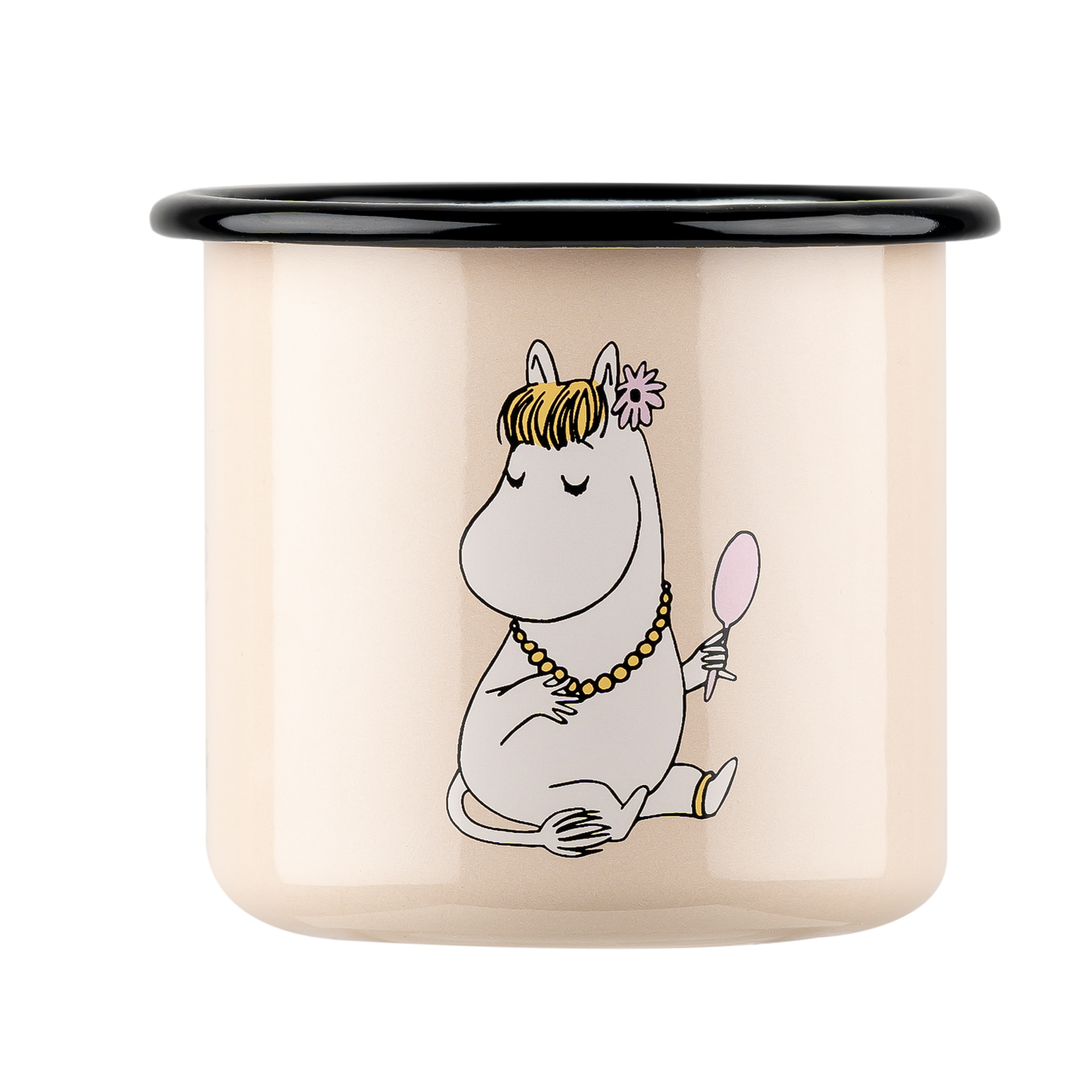 Moomin Enamel Mug 3,7 dl - Snorkmaiden Beige - 3