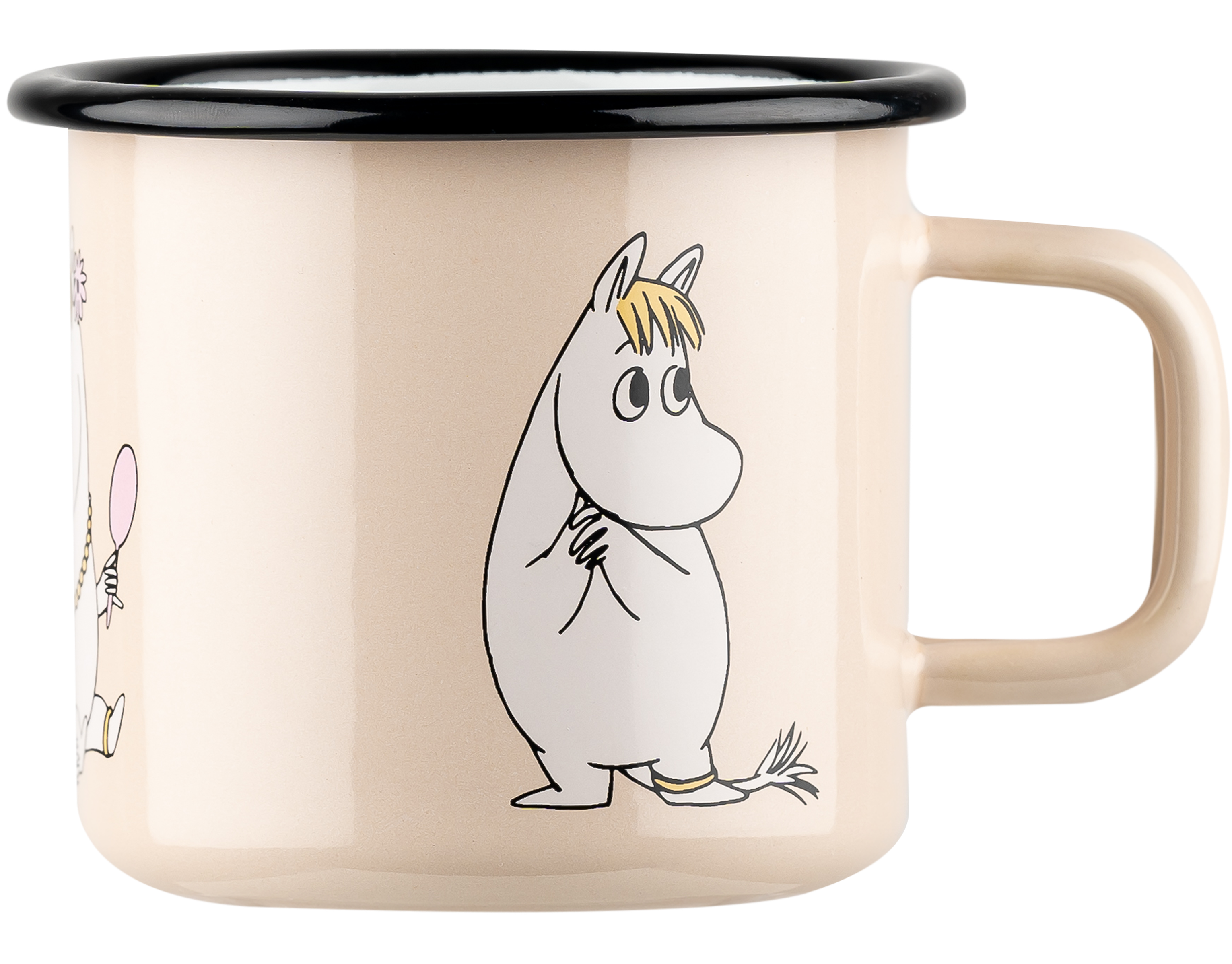 Moomin Enamel Mug 3,7 dl - Snorkmaiden Beige