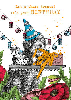 Share Treats Birthday Dog, Greeting Card
