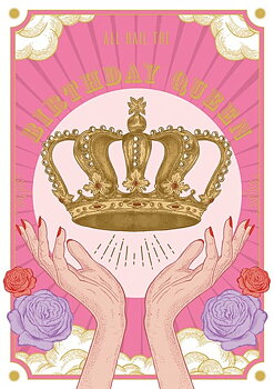 Hail The Birthday Queen, Greeting Card