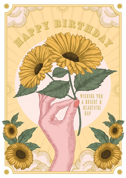 Hb Bright & Beautiful Flowers, Greeting Card