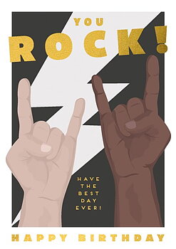 You Rock!, Greeting Card