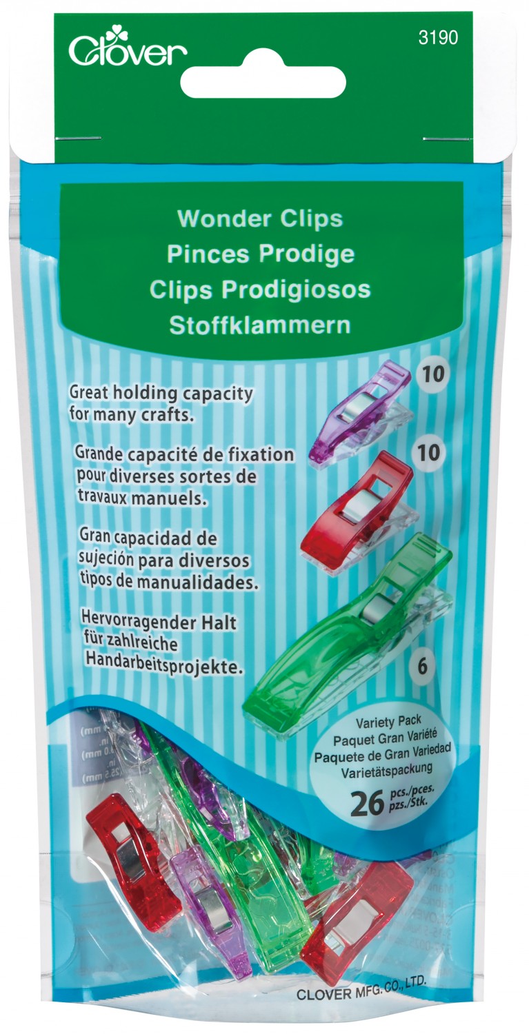 Wonder Clips - 26 st klämmor - mixade storlekar