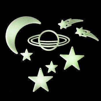 Glow in the Dark Stars med Stickers 42 st - Robetoy