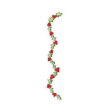 Sizzix Sizzlits Decorative Strip 12" - Garland Holly & Berries