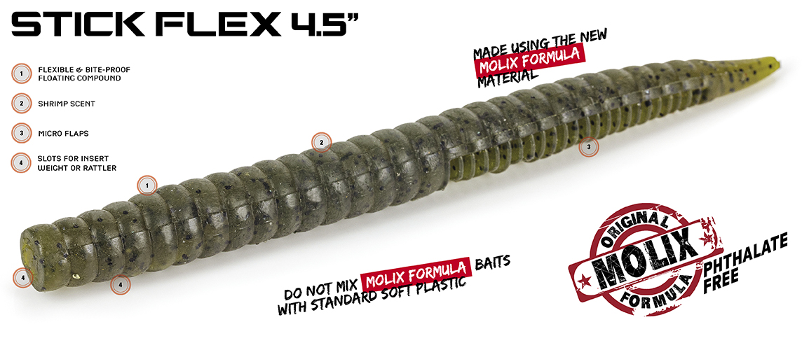 Molix Stick Flex 11,5 cm 4-pack - 2