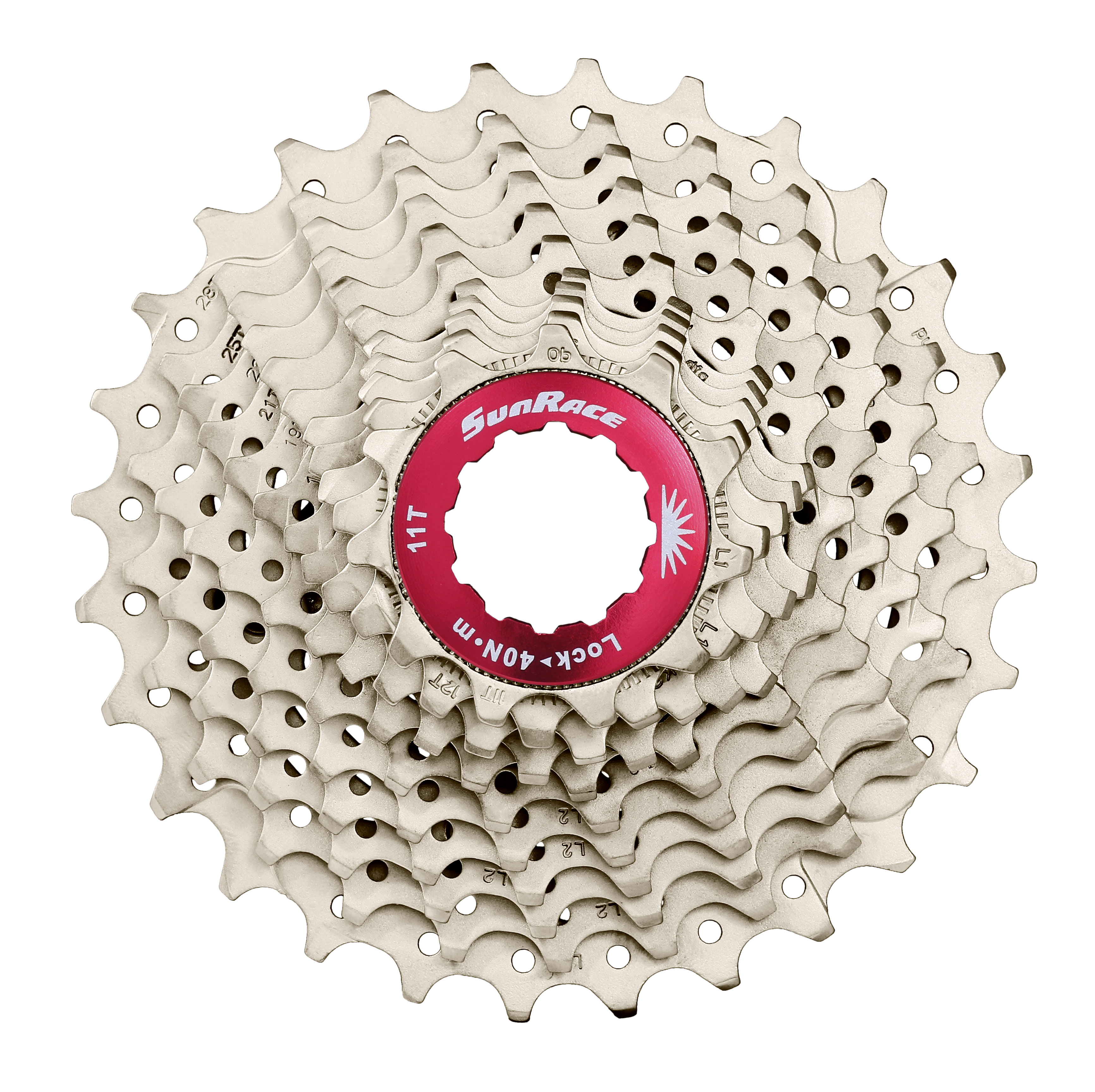 Cassette SunRace 11 sp 11-28 Champagne/red