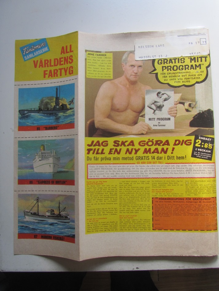 Fantomen 1967 17 Vg - 2