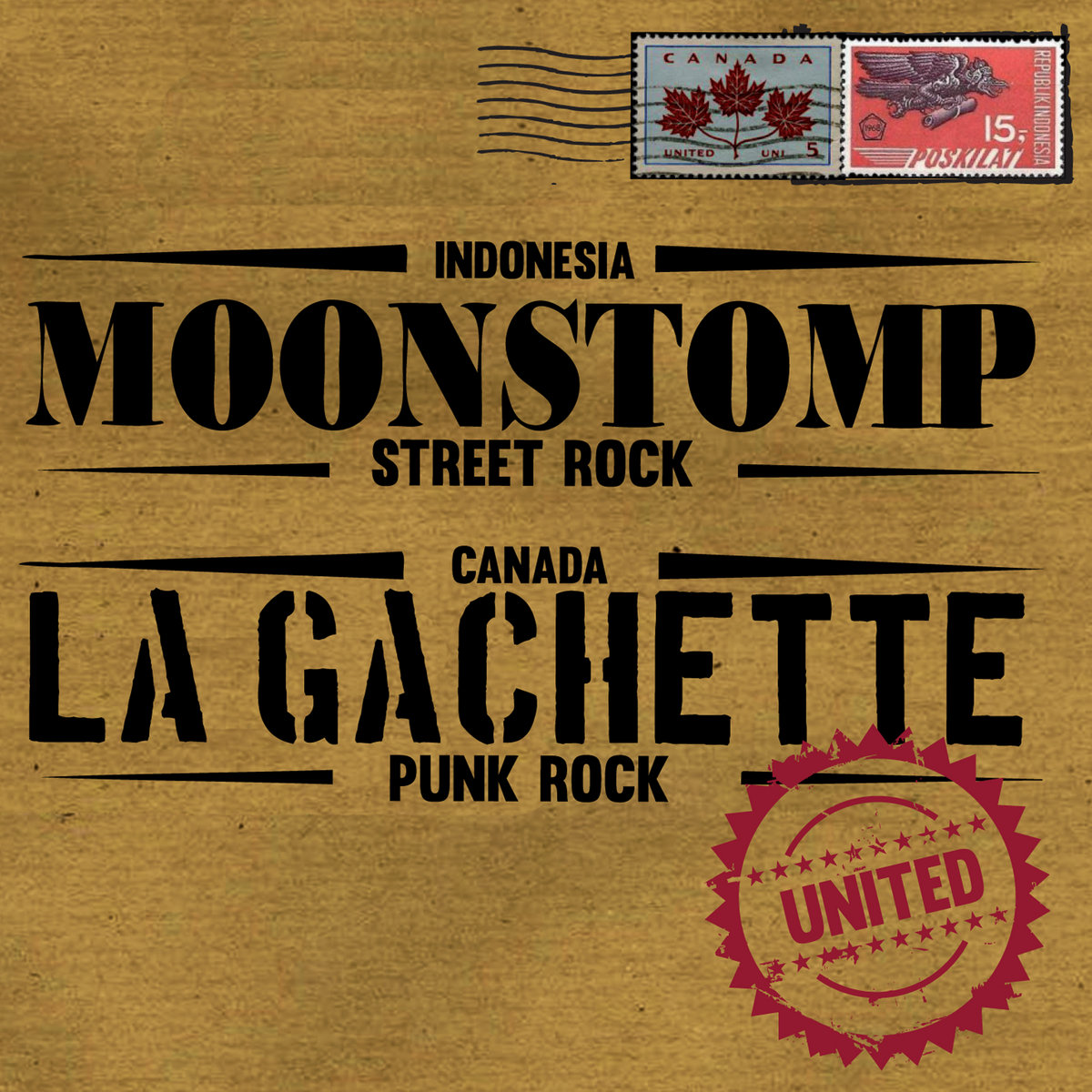 Moonstomp / La Gachette - Oi! We Will Never Be Divivded Vol.4 - Split EP