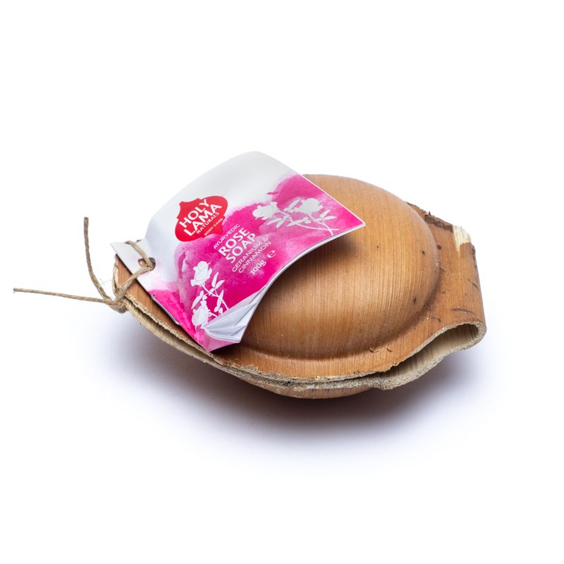 Holy Lama Rose tvål i palmblad 100 Gr. - 2
