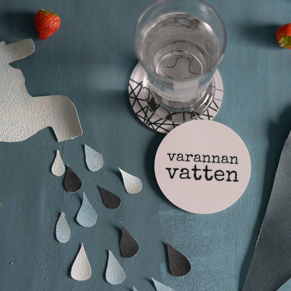 Glasunderlägg - Vatten - 2