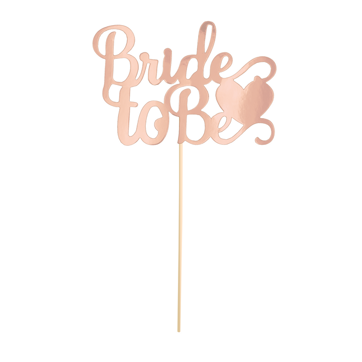 Tårtdekoration | Bride to be | roséguld
