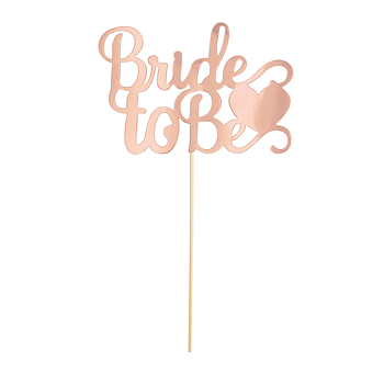 Tårtdekoration | Bride to be | roséguld