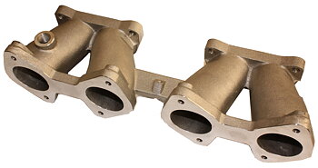 Inlet manifold - MGB "MSX" B Series 2 x Weber 45 DCOE