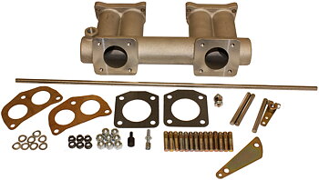 Inlet manifold - MGB "MSX" B Series 2 x SU