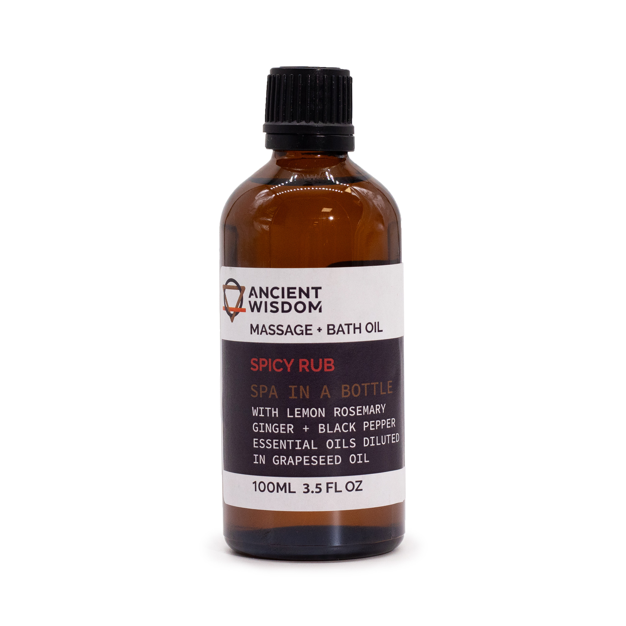 Ancient Wisdom  Spicy Rub Massageolja - 100 ml