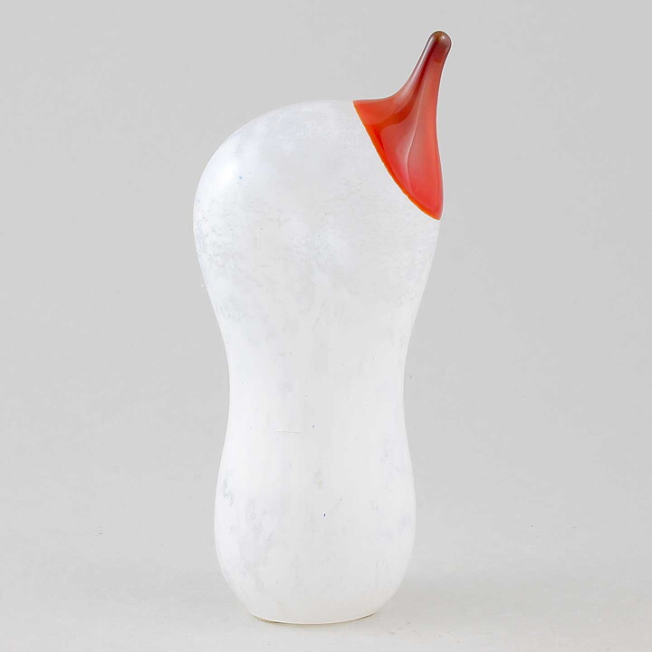 Hannelore Dreutler (1978) White Stylistic Bird 14 cm