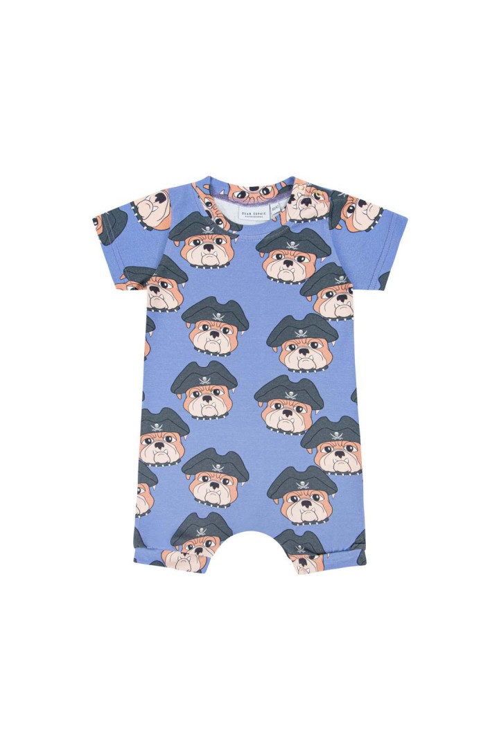 DOG THE PIRATE BLUE ROMPER