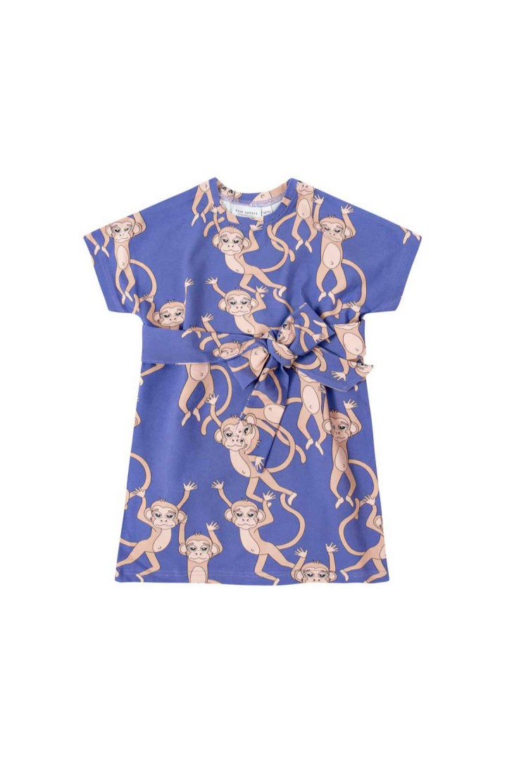 MONKEY BLUE BOW TUNIC - 2