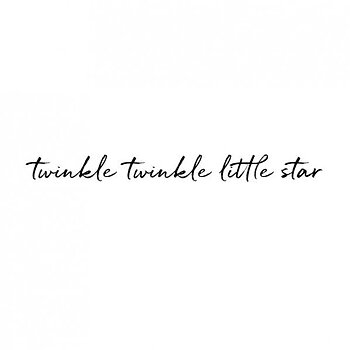 Wallsticker Twinkle twinkle little star