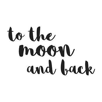 Wallsticker To the moon and back
