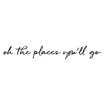 Wallsticker Oh the places you'll go 
