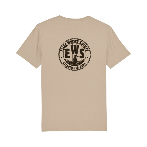 EWS T-shirt m bröst och ryggtryck Beige - 2