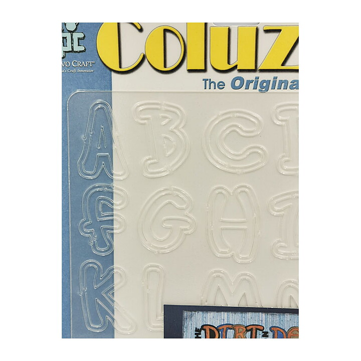 Provo Craft Coluzzle Cutting Template - Alphabeth Leere Uppercase