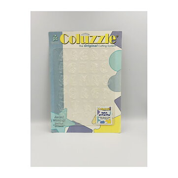 Provo Craft Coluzzle Cutting Template - Alphabeth  Cool Curvy Shade Uppercase