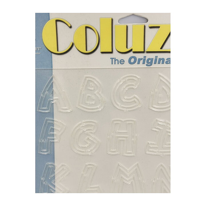 Provo Craft Coluzzle Cutting Template - Alphabeth  Cool Curvy Shade Uppercase