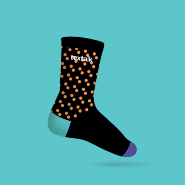 Custom made Textalk Sock