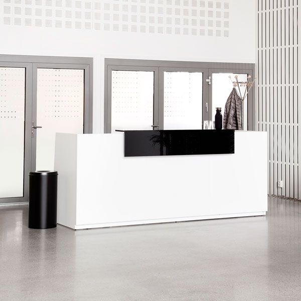 (1)Receptionsdisk DNA Antracit, 1730/2600 mm, fast bordsskiva - 3