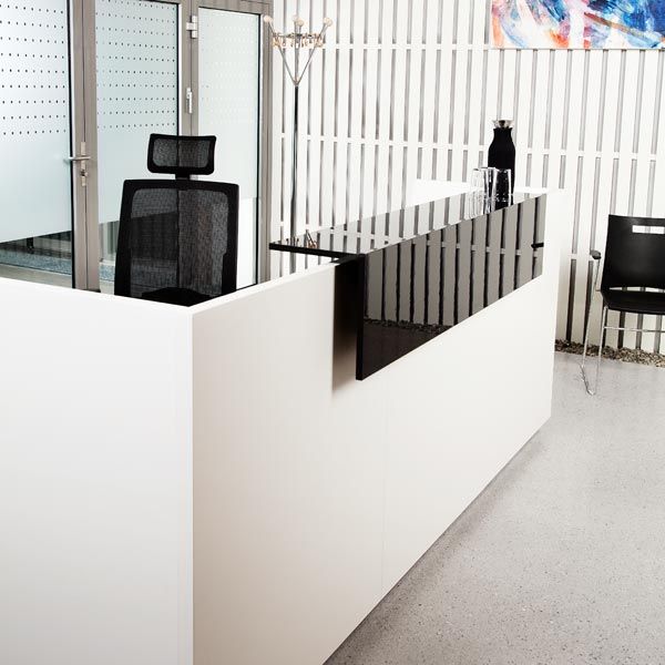 (1)Receptionsdisk DNA Antracit, 1730/2600 mm, fast bordsskiva - 5